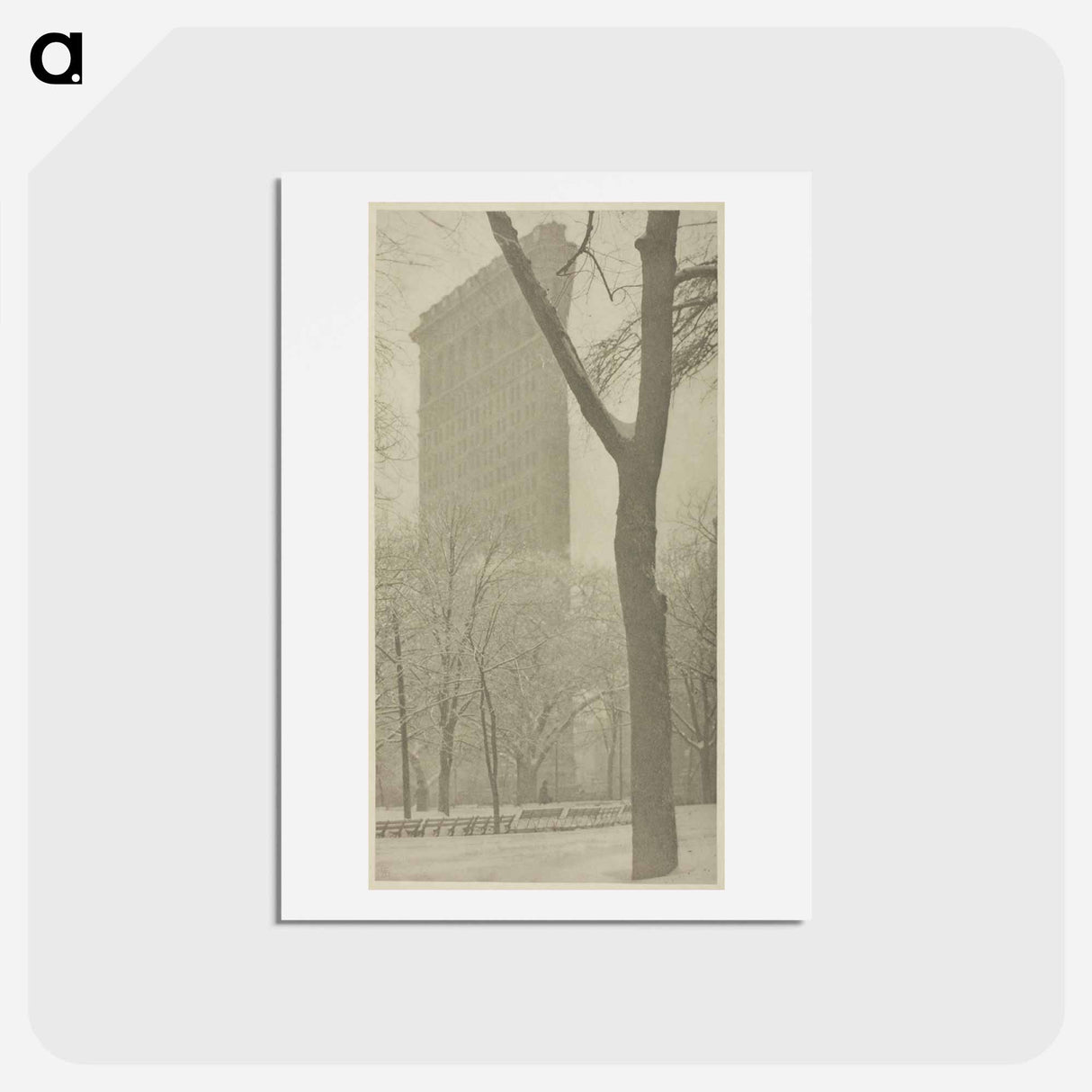 アートポストカード-The Flatiron - アルフレッド スティーグリッツ Postcard.