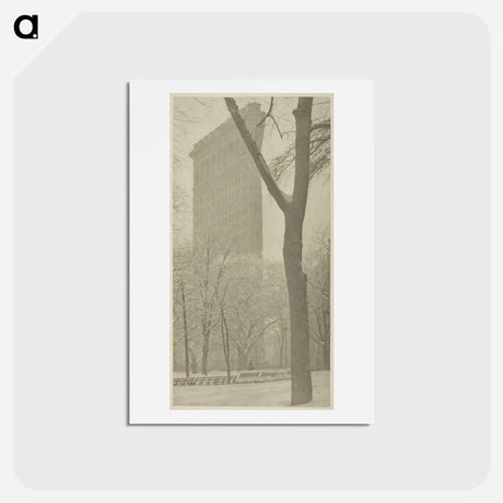 アートポストカード-The Flatiron - アルフレッド スティーグリッツ Postcard.