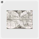 アートポストカード-Grand voyages, Part VIII title page - アンティーク地図 Postcard.