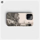 Cliffs and Sea, Sainte-Adresse - Claude Monet Phone Case.