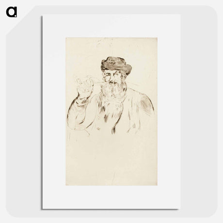 アートポスター-The Smoker II - エドゥアール マネ Poster.