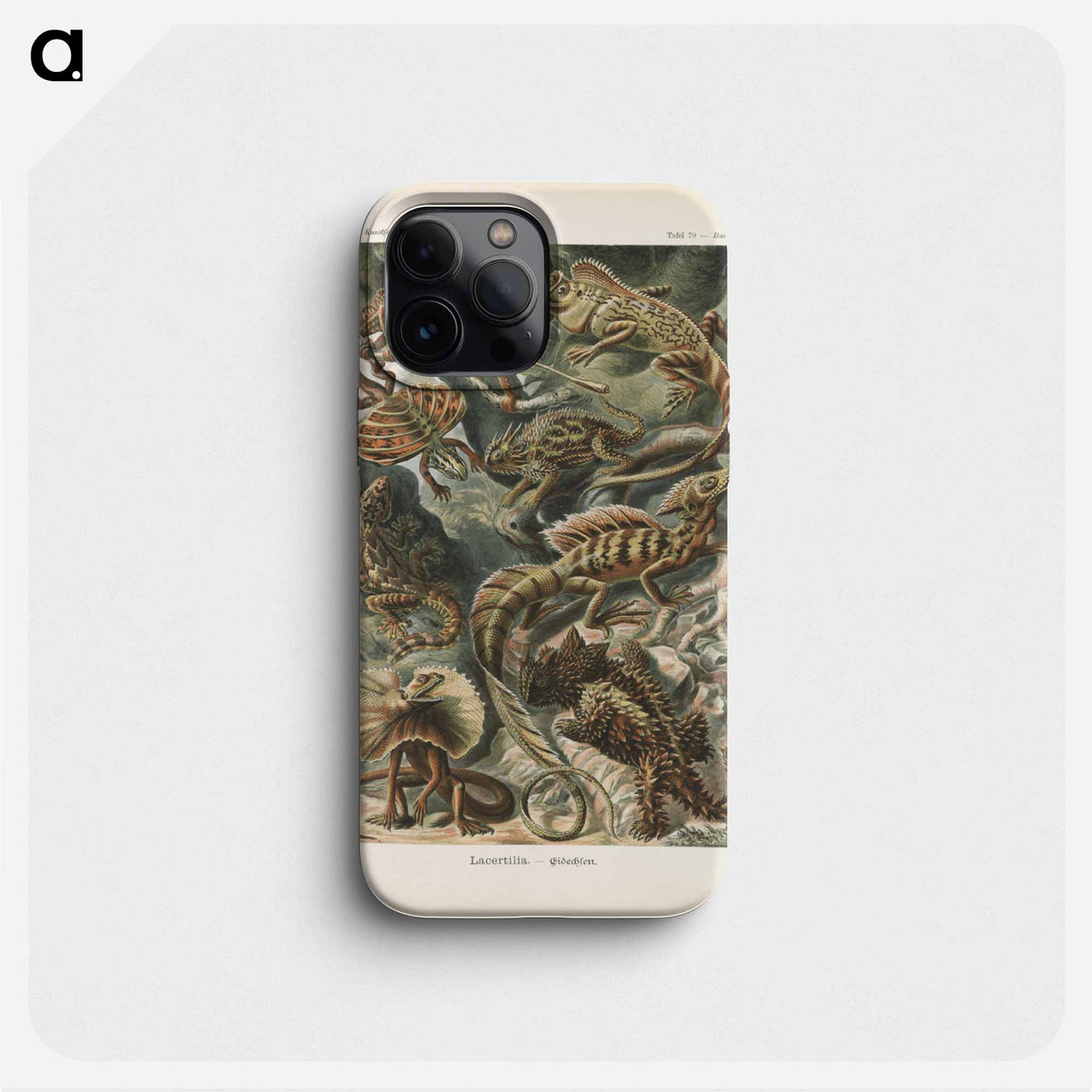 Chameleon illustration from Kunstformen der Natur - エルンスト ヘッケル Phone Case.