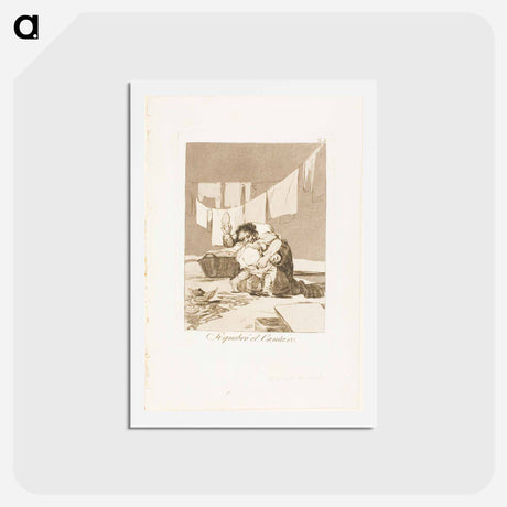 アートポストカード-Yes, He Broke the Pot - フランシスコ デ ゴヤ Postcard.