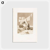 アートポストカード-Yes, He Broke the Pot - フランシスコ デ ゴヤ Postcard.