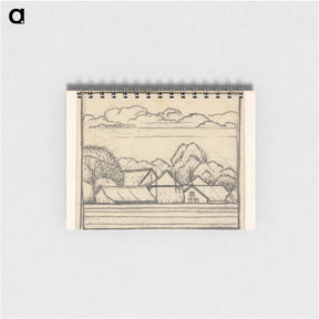 アートメモ帳-Landschap met boerderij - ユリー デ フラーハ Memo.
