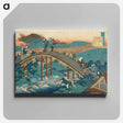 アートパネル-Hokusai's Poem by Ariwara no Narihira - 葛飾 北斎 Canvas.