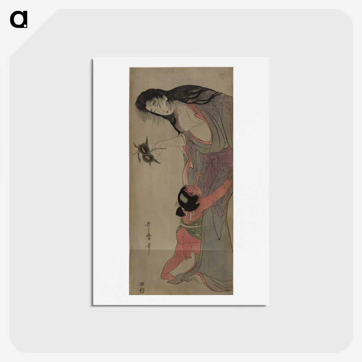 2-96_Kitagawa-Utamaro_hagaki
