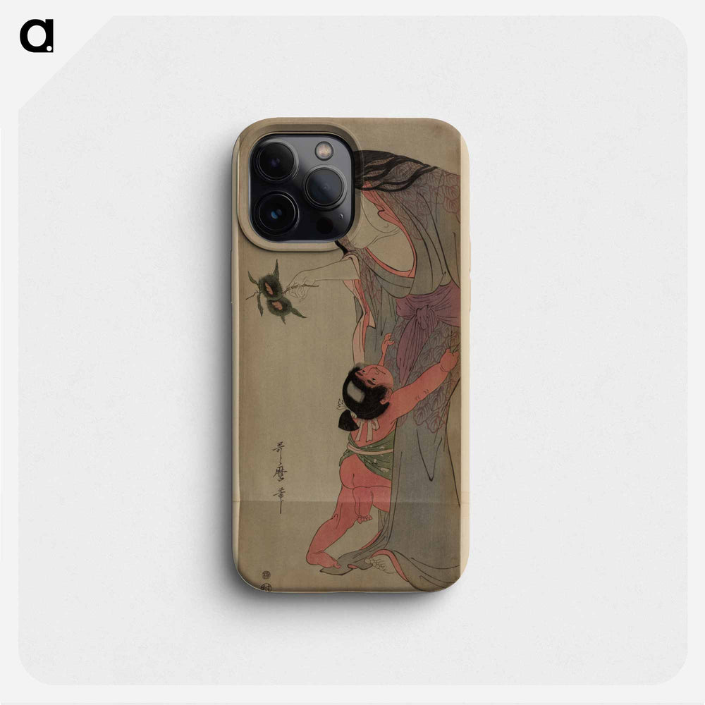 Yuri o motsu yamauba to kintarō - 喜多川 歌麿 Phone Case.