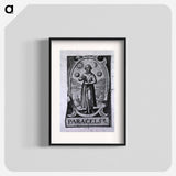 アートポスター-Paracelsus, Figure with Celestial Symbols
 - 国立医学図書館 Poster.