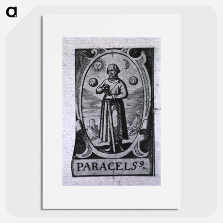 アートポスター-Paracelsus, Figure with Celestial Symbols
 - 国立医学図書館 Poster.