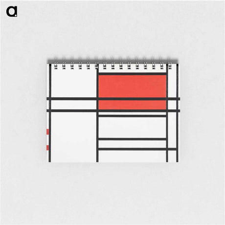 アートメモ帳-Composition No. 4 with Red and Blue
 - セントルイス美術館 Memo.