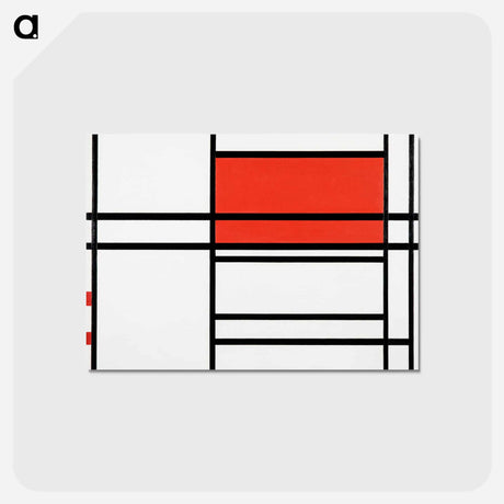 アートポストカード-Composition No. 4 with Red and Blue
 - セントルイス美術館 Postcard.