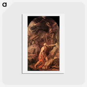 アートポストカード-St Jerome - ティツィアーノ ヴェチェッリオ Postcard.