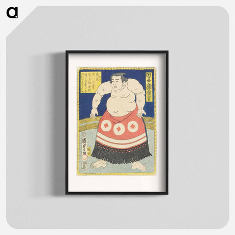 アートポスター-Sumo Wrestler Tagonoura Tsurukichi
 - 歌川 国貞 Poster.