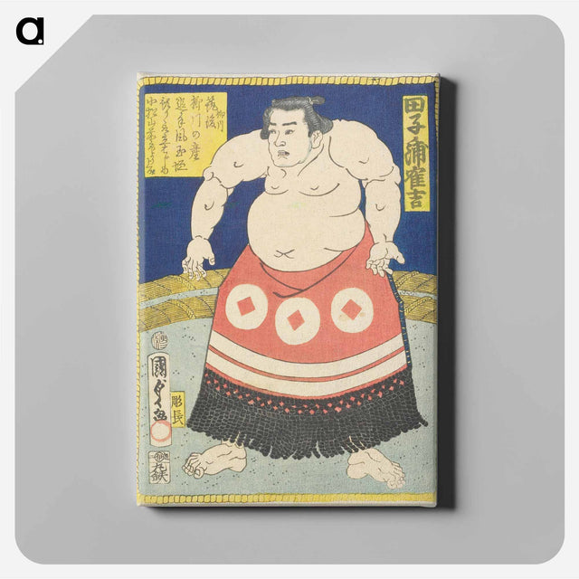 アートパネル-Sumo Wrestler Tagonoura Tsurukichi
 - 歌川 国貞 Canvas.