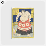 アートポストカード-Sumo Wrestler Tagonoura Tsurukichi
 - 歌川 国貞 Postcard.