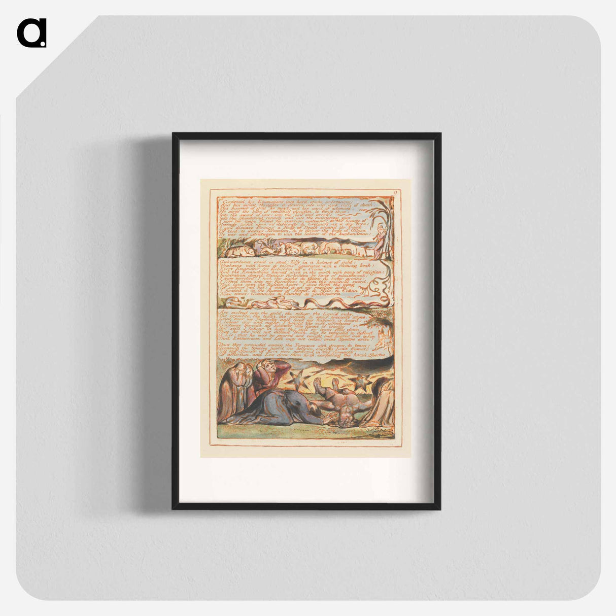 Jerusalem, Plate 9 - William Blake Poster.