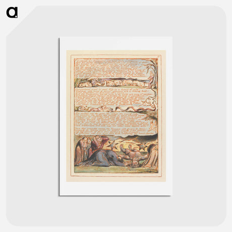 アートポストカード-Jerusalem, Plate 9 - ウィリアム ブレイク Postcard.