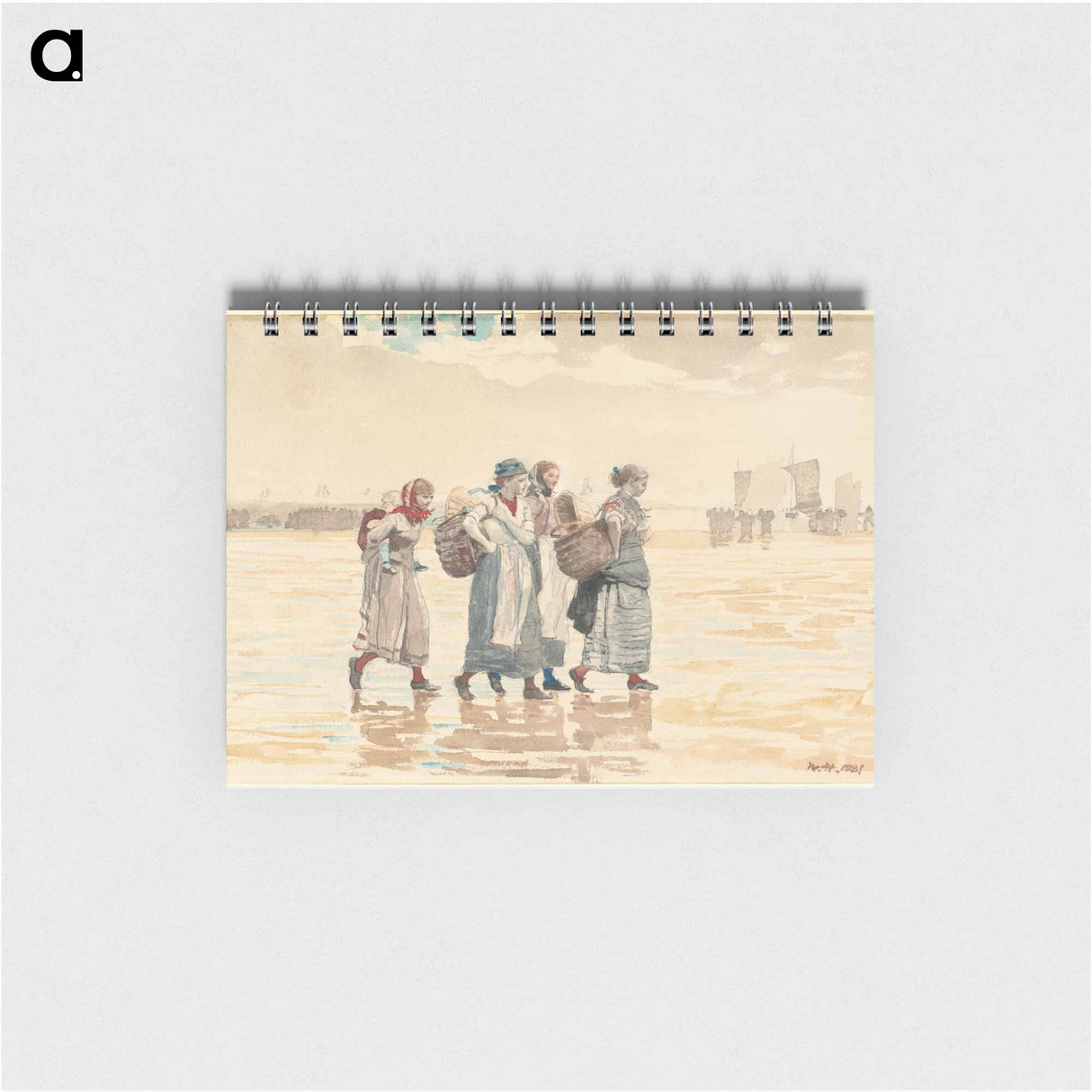Four Fishwives on the Beach - ウィンスロー ホーマー Memo.