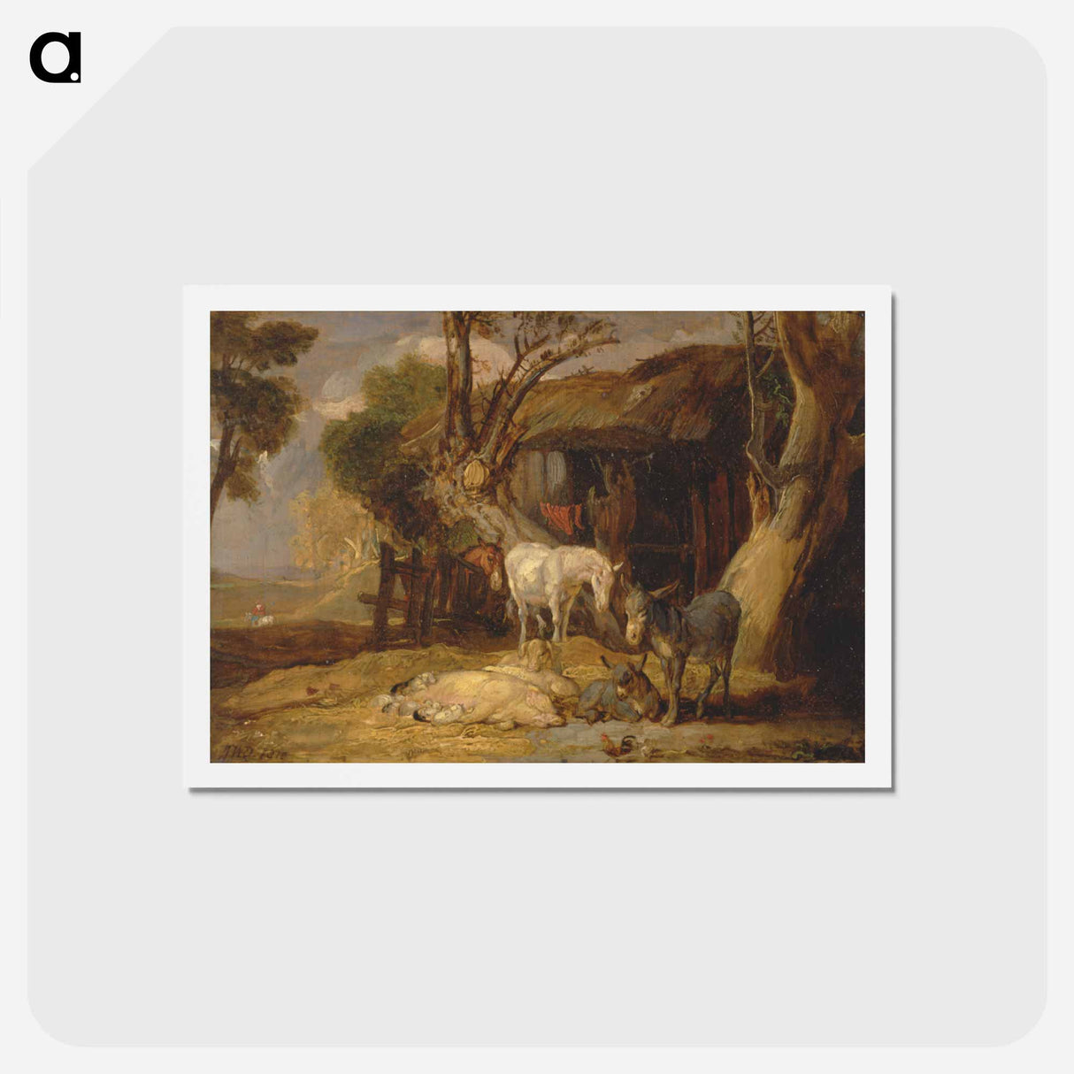 アートポストカード-The Straw Yard
 - イェール大学アートギャラリー Postcard.