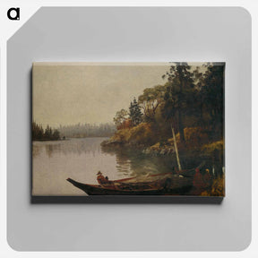 アートパネル-Fishing on the Northwest Coast - アルバート ビアスタット Canvas.