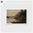 アートポストカード-Fishing on the Northwest Coast - アルバート ビアスタット Postcard.