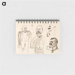 アートメモ帳-Karrikoituja muotokuvaharjoitelmia venäläisistä sekä pukuluonnoksia - アルバート エーデルフェルト Memo.