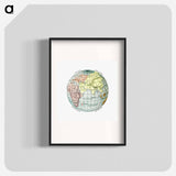 World atlas from The Practical Teaching of Geography - アンティーク地図 Poster.