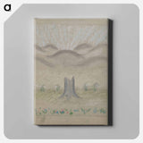 Snowdrops in a glade - アーノルド ピーター ワイズ クビンチャン Canvas.