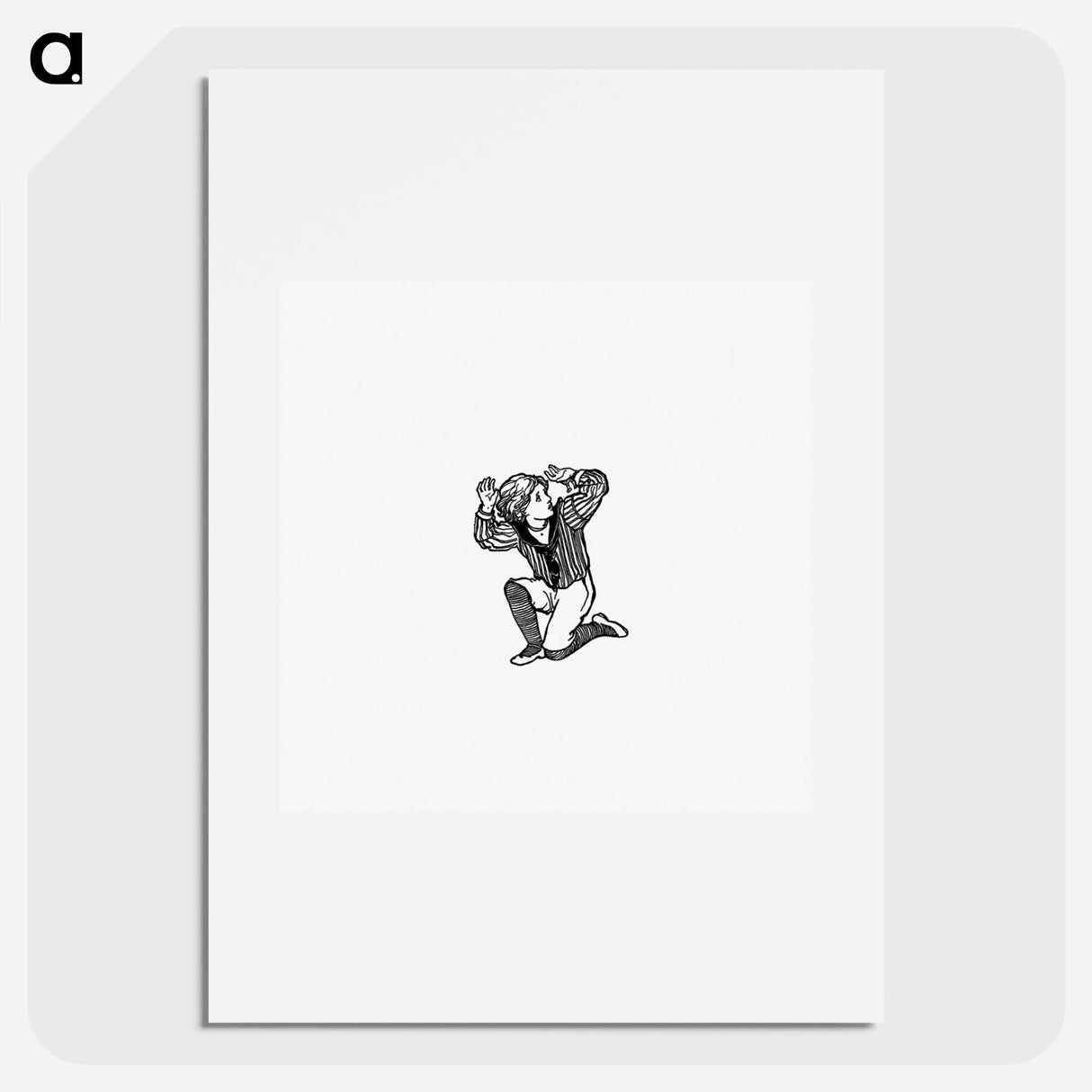 アートポスター-Scared Boy from Verses For Grannie
 - 大英図書館 Poster.