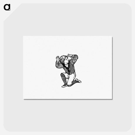 アートポストカード-Scared Boy from Verses For Grannie
 - 大英図書館 Postcard.