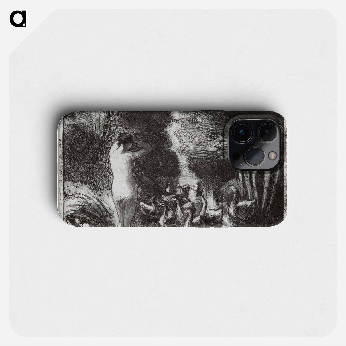 Bather with geese - Camille Pissarro Phone Case.