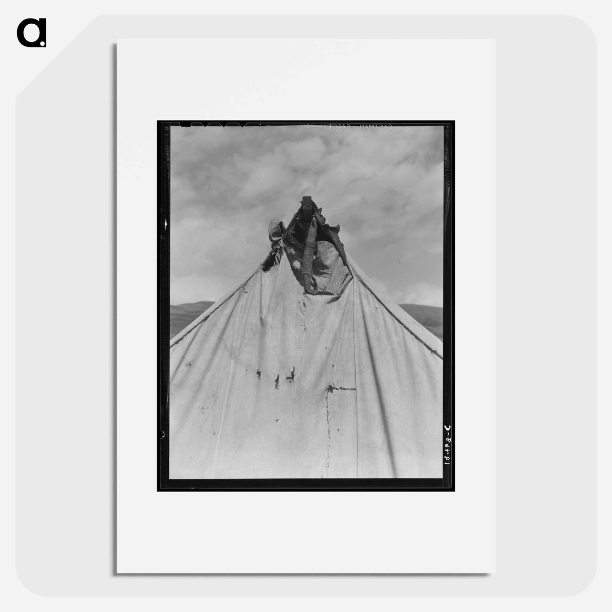 Untitled photo, possibly related to: Pea picker's tent near San Jose, California - Dorothea Lange Poster.