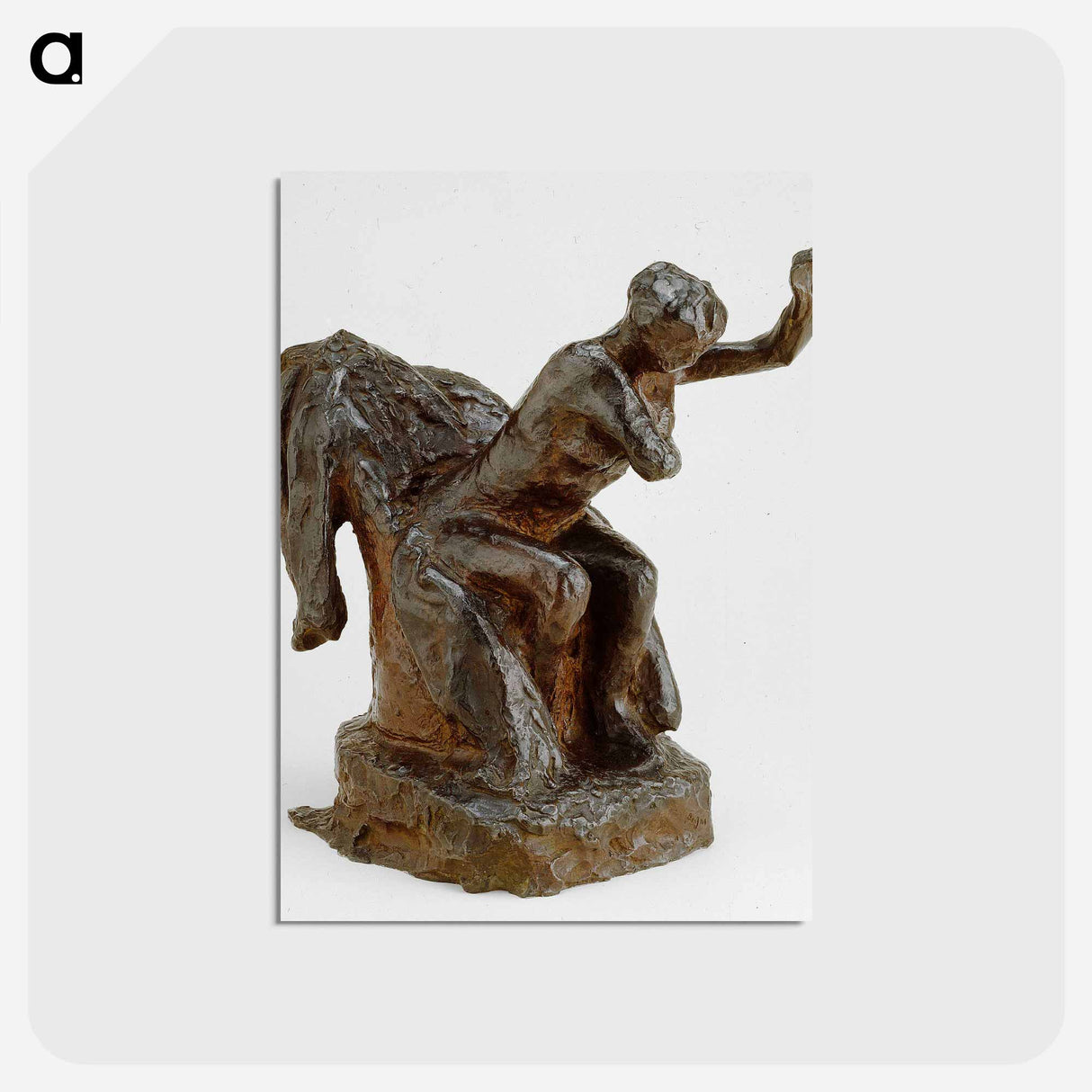 アートポストカード-Woman Seated in an Armchair - エドガー ドガ Postcard.