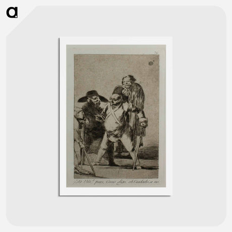 アートポストカード-Look out! otherwise... - フランシスコ デ ゴヤ Postcard.