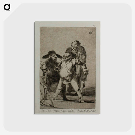 アートポストカード-Look out! otherwise... - フランシスコ デ ゴヤ Postcard.