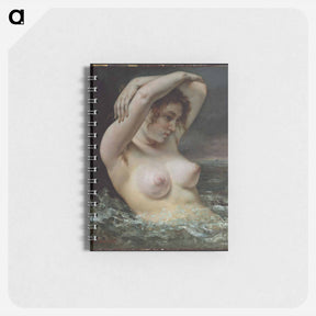 アートメモ帳-The Woman in the Waves (The Bather) - ギュスターヴ クールベ Memo.