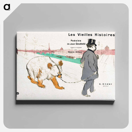 アートパネル-Les Vielles Histoires - アンリ ド トゥールーズ ロートレック Canvas.