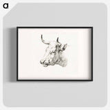 Head of a cow - Jean Bernard Poster.