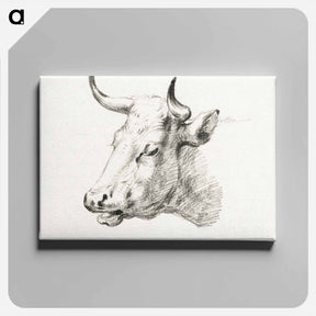 アートパネル-Head of a cow - ジャン ベルナール Canvas.