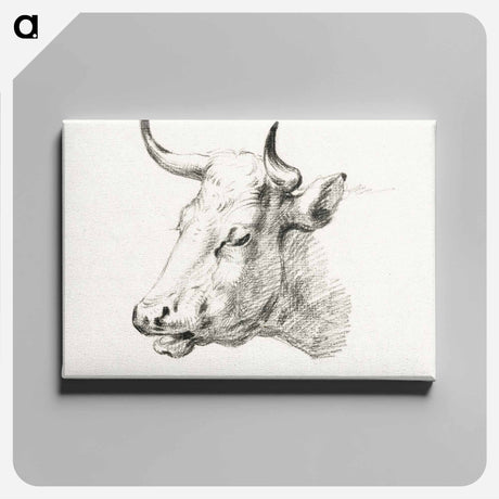 アートパネル-Head of a cow - ジャン ベルナール Canvas.