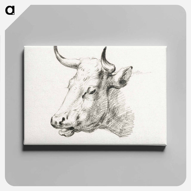 アートパネル-Head of a cow - ジャン ベルナール Canvas.