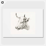 Head of a cow - Jean Bernard Poster.