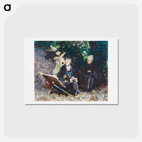 アートポストカード-In the Generalife - ジョン シンガー サージェント Postcard.