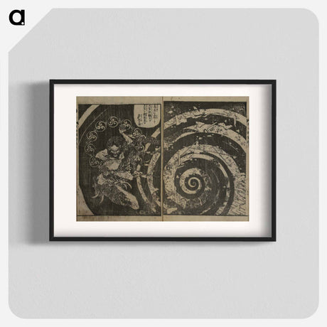 アートポスター-Hokusai's the life of shakyamuni illustrated - 葛飾 北斎 Poster.