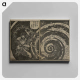アートパネル-Hokusai's the life of shakyamuni illustrated - 葛飾 北斎 Canvas.