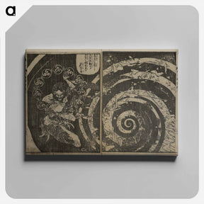 アートパネル-Hokusai's the life of shakyamuni illustrated - 葛飾 北斎 Canvas.