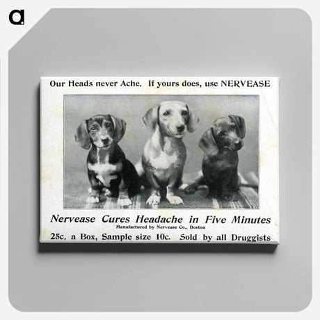 アートパネル-Nervease Advertisement Featuring Three Dogs
 - 国立医学図書館 Canvas.