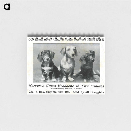 アートメモ帳-Nervease Advertisement Featuring Three Dogs
 - 国立医学図書館 Memo.