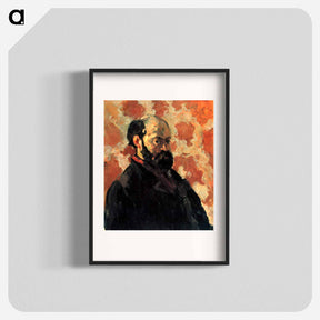 アートポスター-Self-portrait in front of a pink background - ポール セザンヌ Poster.